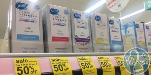 Walgreens: Secret Clinical Strength Deodorant Only $4.24 Each