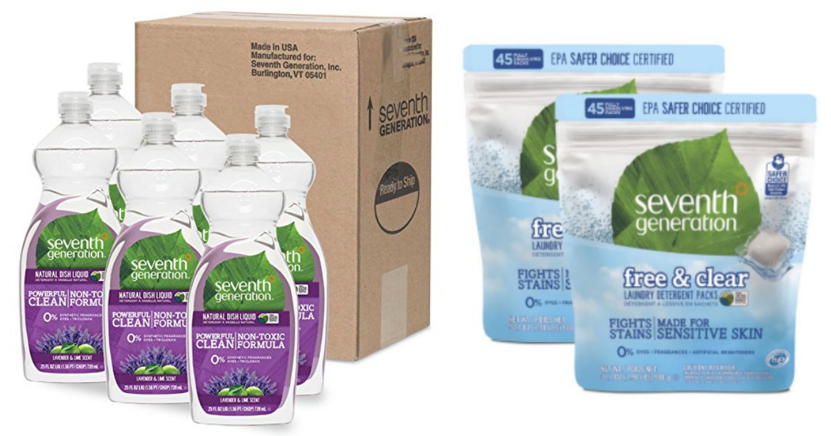 Amazon SIX Seventh Generation Dish Liquid 25 Ounce Bottles ONLY 13.85 Shipped & MORE