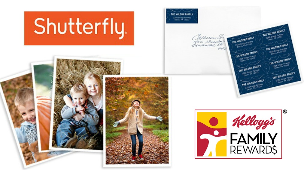 Kellogg's Family Rewards Members Possible Free Shutterfly Address