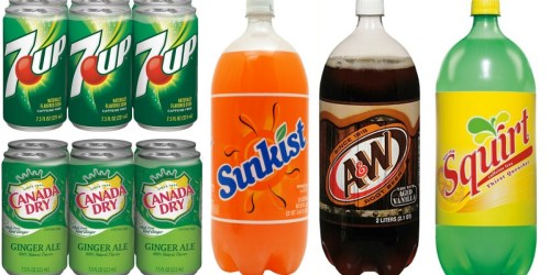 $1/2 A&W, 7Up, Sunkist, Canada Dry or Squirt Coupon