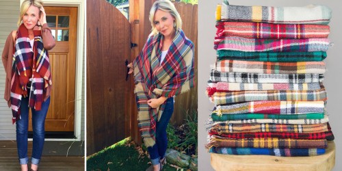 Cents of Style: Plaid Blanket Scarves $12.95 Shipped (Choose from 27 Patterns)