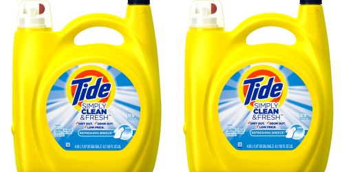 New $1/1 Tide Simply Clean & Fresh Detergent Coupon = 138 oz Containers Only $3.24 at Target