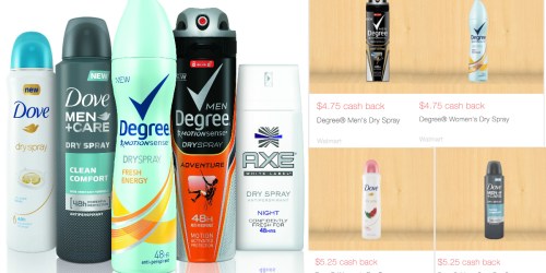 Walmart: *HOT* Unilever Dry Spray Ibotta Rebates = Better Than FREE Degree Men’s Dry Spray + More