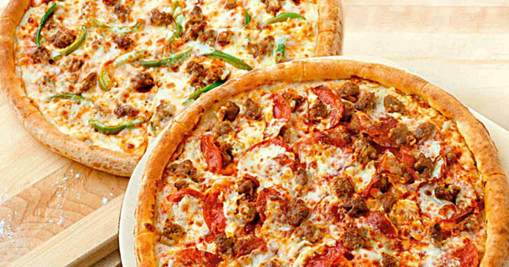Papa John’s: Two Medium 2-Topping Pizzas Only $6.99 Each • Hip2Save