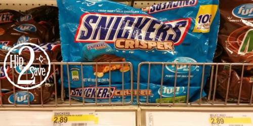 Target Cartwheel: NEW 40% Off Snickers Crisper Offer = 10.6 Oz. Bags As Low As 82¢ Each