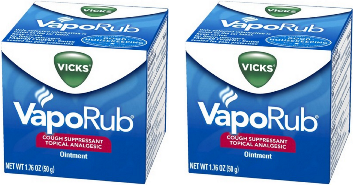 Vicks VapoRub Cough Suppressant Ointment Only 2.23