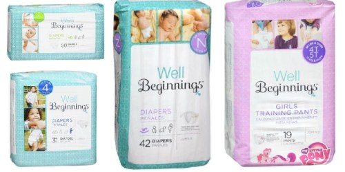 Walgreens: Well Beginnings Diapers & Training Pants $3.72 Per Pack Shipped (w/ VISA Checkout)