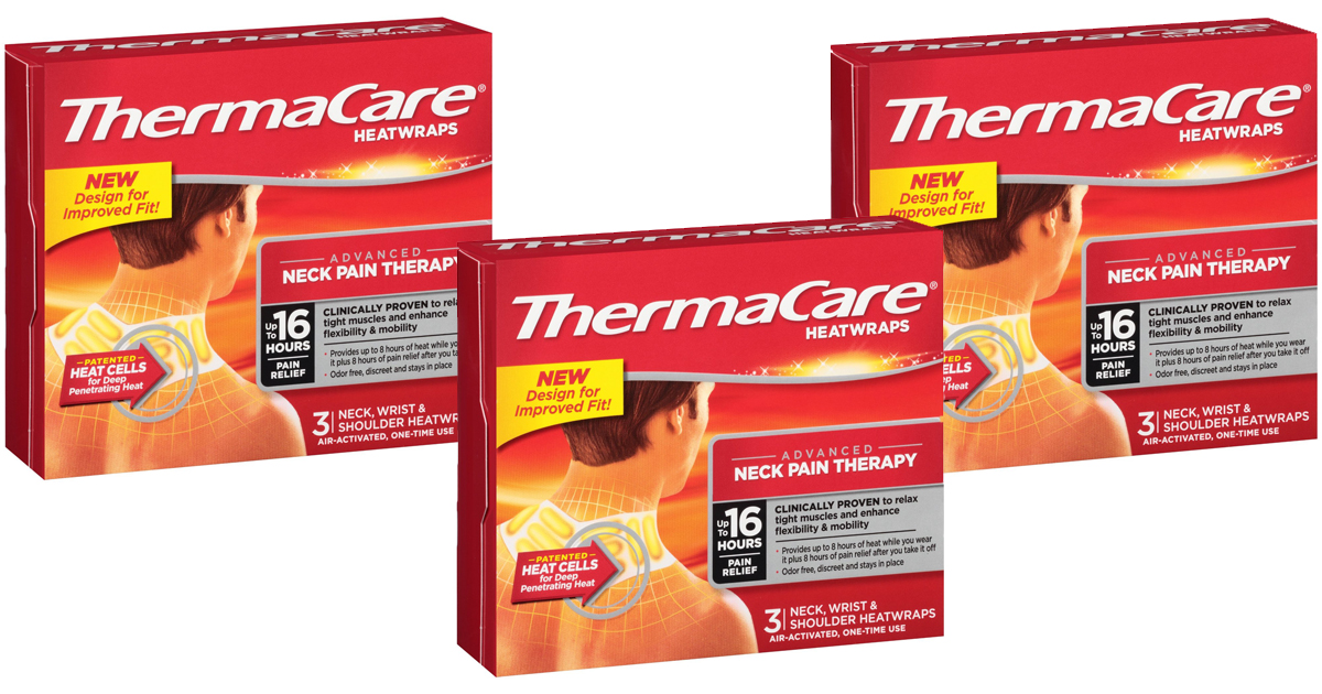 Amazon NINE ThermaCare Heat Wraps Only 8.54 Shipped (Just 95¢ Per Wrap)