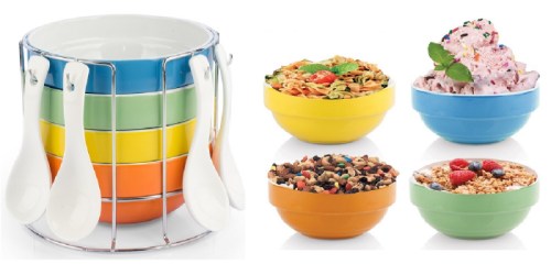 Amazon: Uno Casa 4-Piece Ceramic Bowl Set w/ Spoons ONLY $15.29 (Regularly $25+)