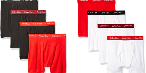 Amazon: Calvin Klein Men’s 4-Pack Boxer Briefs Only $14.87 (Regularly $42.50)