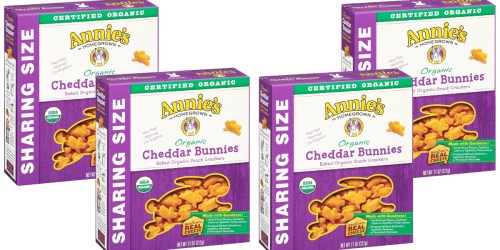 Amazon: 4 Boxes of Annie’s Organic Cheddar Bunnies $7.04 Shipped (Just $1.76 Per Box)