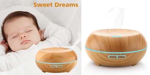 Amazon: URPOWER Wood Grain Essential Oil Diffuser AND Humidifier ONLY $29.96