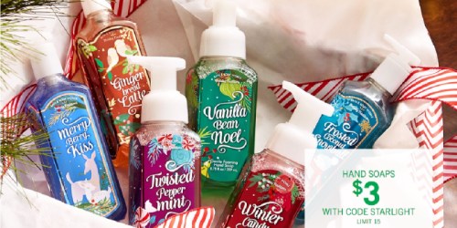 Bath & Body Works: $3 Hand Soaps Today Only (+ 20% Off Entire Purchase Offer)