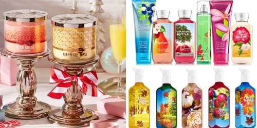 Bath & Body Works: 25% Off Entire Online Purchase = $3 Hand Soap, $9.37 3-Wick Candles & More