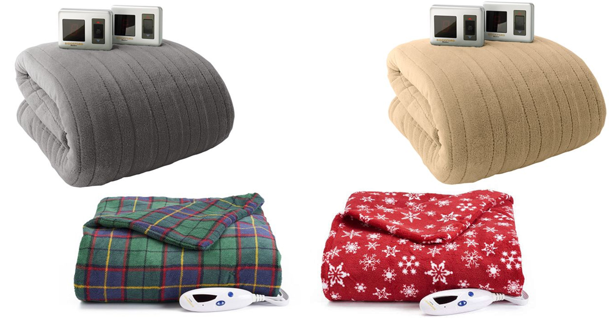 Kohl's Biddeford Heated Plush Throws Only 21.24 (Regularly 79.99)