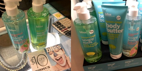 Kohl’s: Buy 1 Get 1 Bliss Skincare for $1 = 2 Facial Masks Only $1 + Nice Deal on Bubble Bath Products