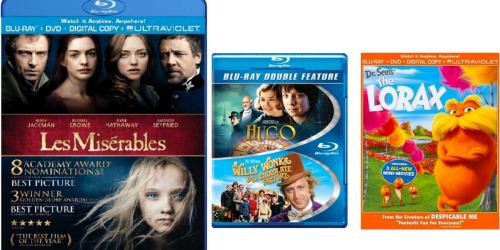 Blu-ray Movies ONLY $5 Shipped (Les Miserables, The Lorax  & More)