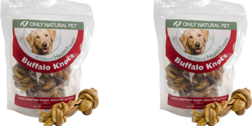 Only Natural Pet: TWO Packs Of Buffalo Knots 4 Count Bags ONLY $7.99 Shipped (Just $1 Per Treat)