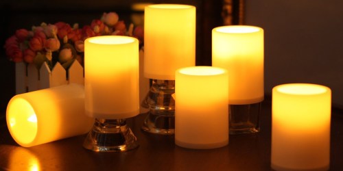 Amazon: Six Pack of Battery Operated LED Pillar Candles Only $19.99 (Regularly $30)