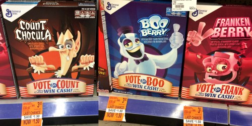Walgreens: General Mills Count Chocula, Boo Berry or Franken Berry Cereal Possibly Just 75¢ (Reg. $3)