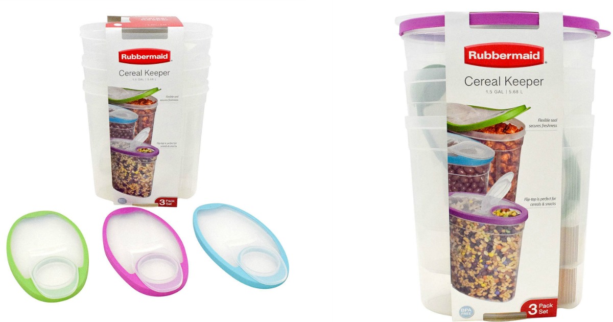 Sam's Club Rubbermaid Cereal Keeper 3Pack Only 6.98 Shipped