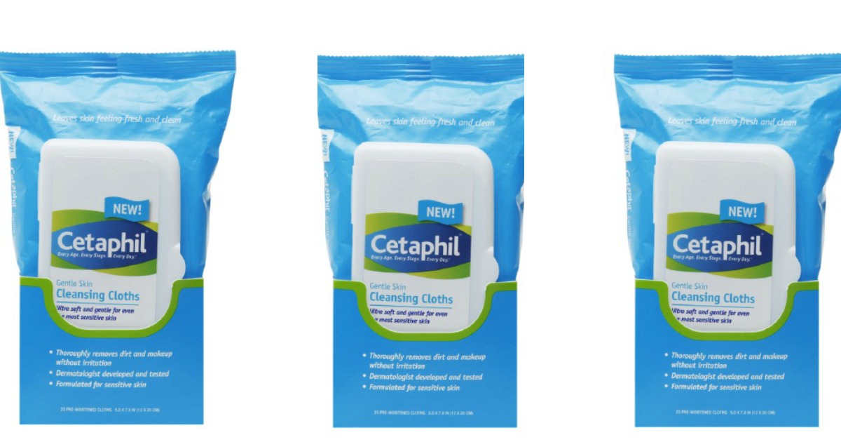 High Value 5/2 Cetaphil Product Coupon = Cleansing Wipes Only 1.09 at