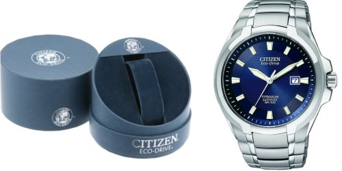 Amazon: Citizen Eco-Drive Men’s Titanium Watch Only $191.29 Shipped (Regularly $375)