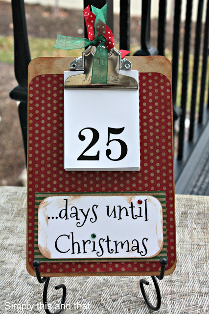 Countdown Clipboard Advent