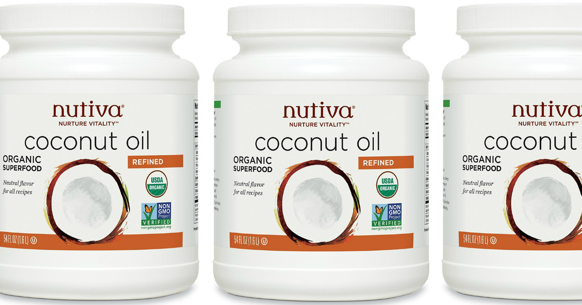 Amazon Nutiva Organic Refined Coconut Oil 54Ounce Jar Only 14.99 Shipped (Best Price)