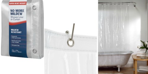Amazon: Maytex Mildew-Free Premium Shower Curtain Liner Only $6.71 (Regularly $14.99)
