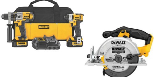 Amazon: DEWALT Hammer Drill/Impact Driver Combo Kit + Circular Saw $224 Shipped (Reg. $368)