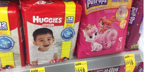 Walgreens: Huggies Diapers & Pull-Ups Jumbo Packs Only $3 Each (After Cash Back Offers)