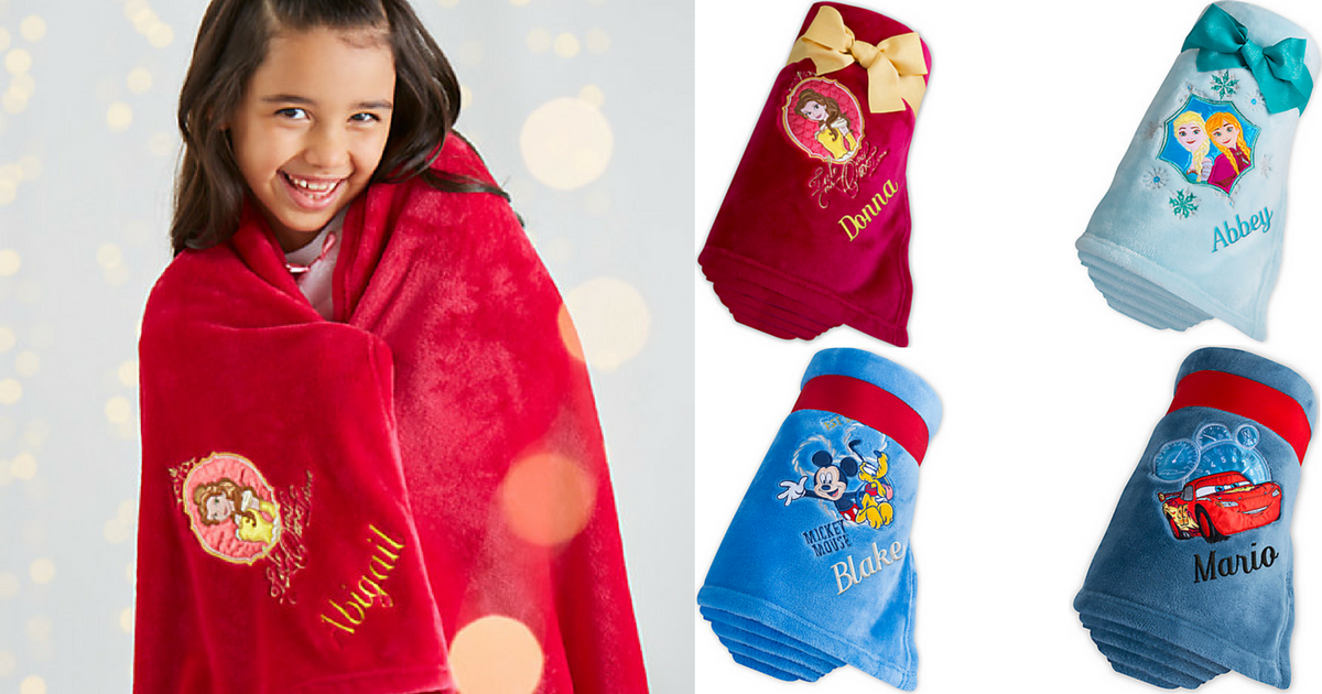 Disney Store Personalized Fleece Throws ONLY 13 (25 Value)