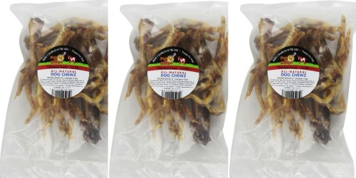 Amazon: All Natural Dog Chewz Chicken Feet Treats 10ct Package Only $3.14 Shipped