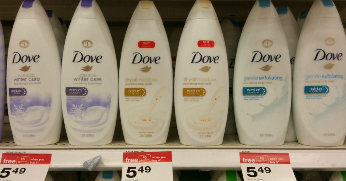 Target 25 Off Dove, St. Ives, AXE & More = Dove Body Wash Only 1.12