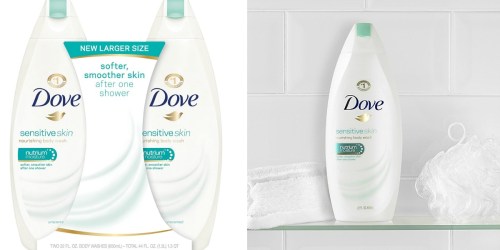 Amazon: TWO Dove Body Wash Sensitive Skin 22 Ounce Large Bottles Only $7.07 Shipped