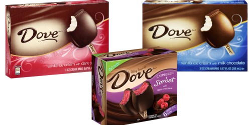 Kroger: Free Box of Dove Ice Cream or Sorbet Multipack Bars (Must Load eCoupon Today)