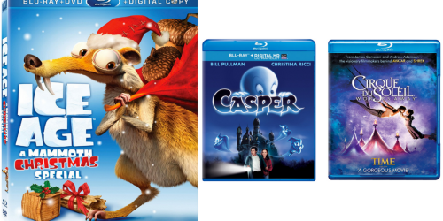 Select Blu-ray Movies ONLY $5 (Ice Age Mammoth Christmas, Casper & More)