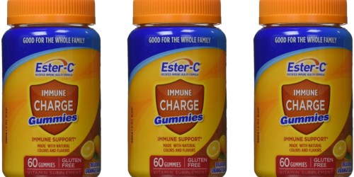 Amazon: Ester-C Immune Charge Gummies 60-Count Bottle Only $1.51 Shipped