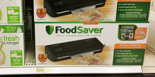 Target: FoodSaver Vacuum Sealing System ONLY $32.99 (Regularly $79.99) – TODAY ONLY