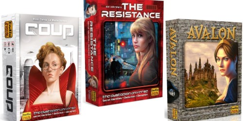 20% Off Select Board Games (The Resistance, Sheriff of Nottingham, Pandemic, 7 Wonders & More)