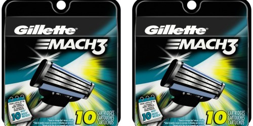 Amazon: Gillette Mach3 Razor Cartridge Refills 10 Count Only $3.34 Shipped