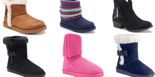 Kohl’s.com: Girl’s Boots ONLY $9.99 Each (Regularly $54.99) – Today Only