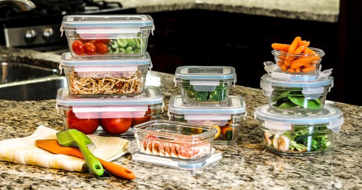 Glasslock 18-Piece Oven Safe Container Set ONLY $25.99 (Regularly $44.99)