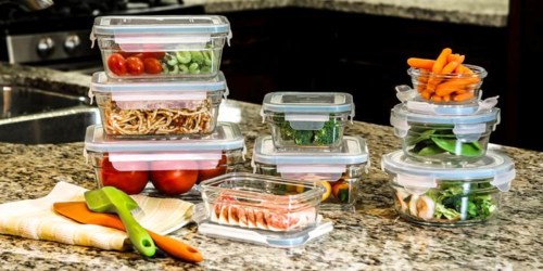 Glasslock 18-Piece Oven Safe Container Set ONLY $25.99 (Regularly $44.99)