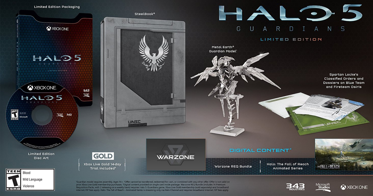 Amazon: Halo 5: Guardians Limited Edition Set For Xbox One ONLY $22 ...