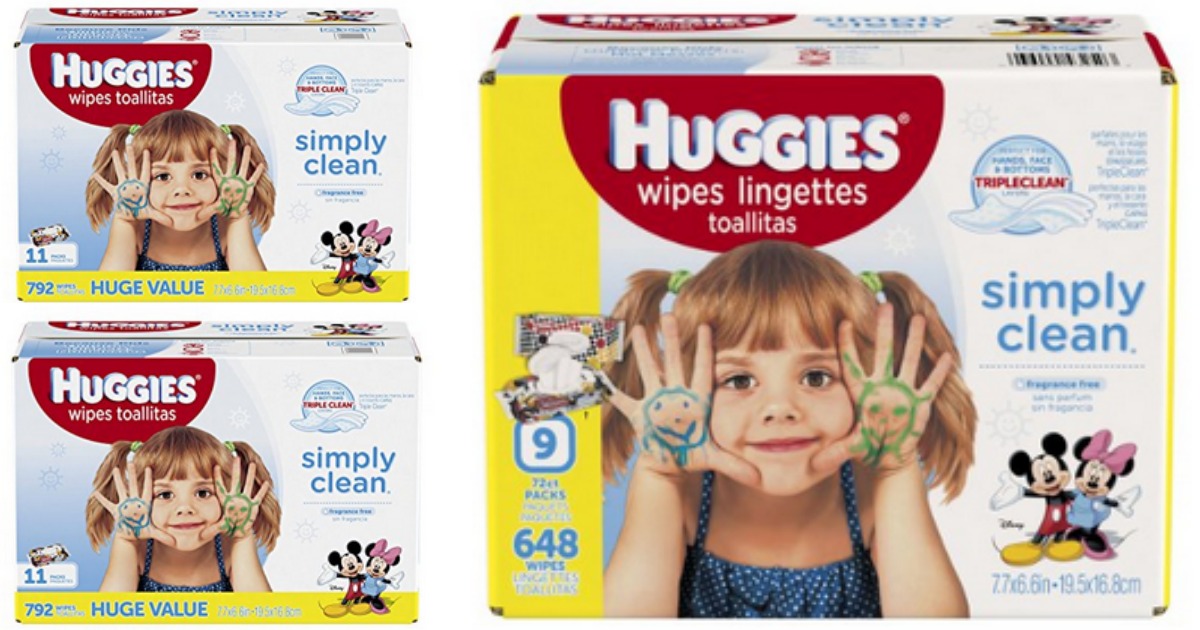 huggies simply clean wipes 792
