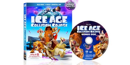 Target: Ice Age 5 Collision Course Blu Ray + DVD + Digital HD + Bonus Disc ONLY $10