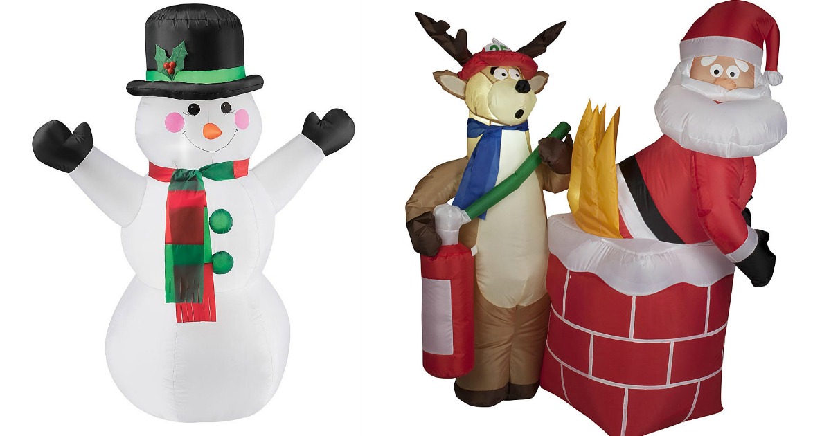 50 Off Christmas Inflatables = 4' Snowman Only 13.49