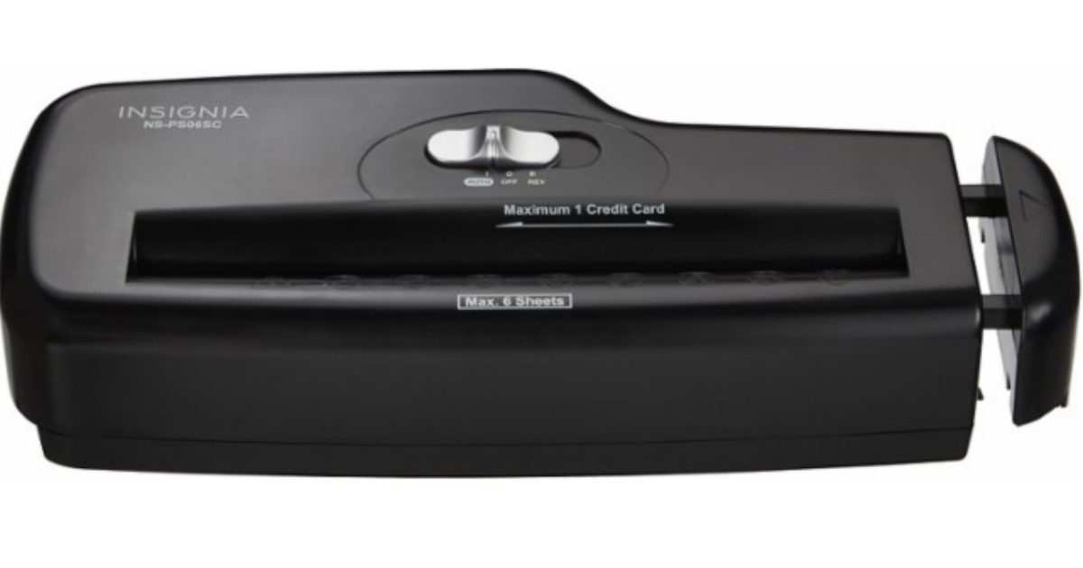 Best Buy Insignia Portable Shredder Only 7.99 Shipped (Regularly 24.99)